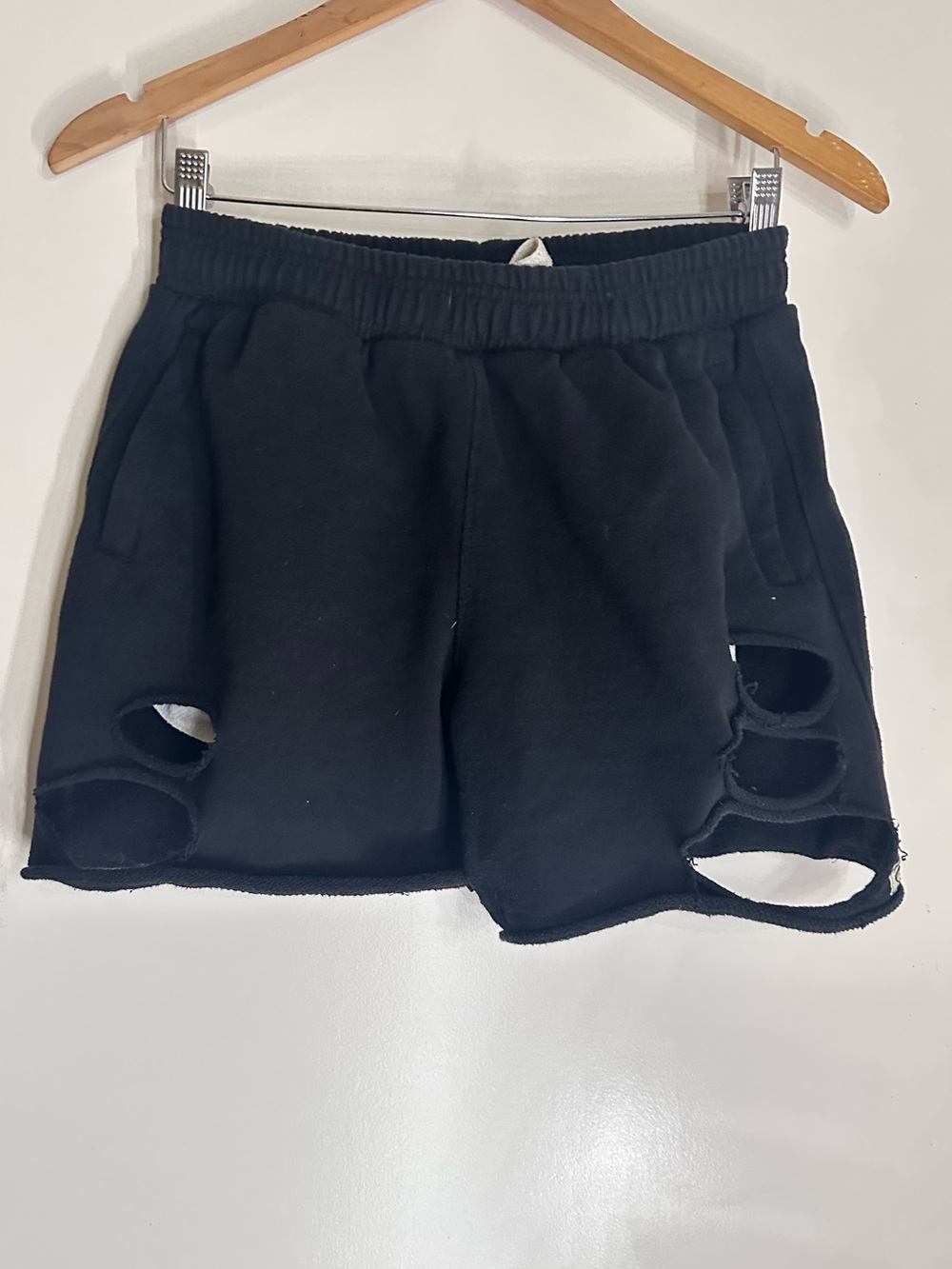Alphalete Black Distressed Athletic Lounge Shorts